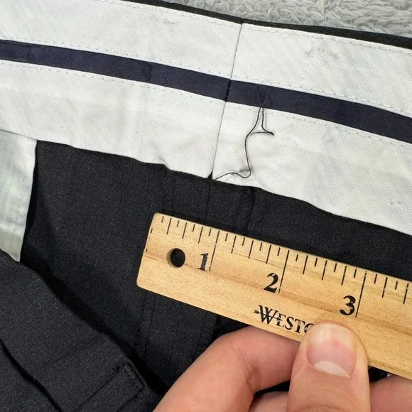 Suitsupply Brescia Trousers Mens 36x28 Grey Vitale Barberis Canonico Wool Casual - Picture 11 of 15